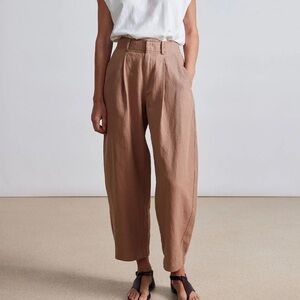 Apiece Apart Bari Crop Trouser Deep Khaki Sz 4